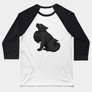 Black Longhair Baseball T-Shirt